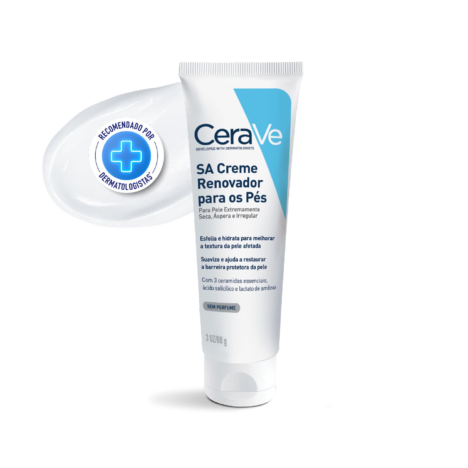 Creme Renovador de Pés com Ácido Salicílico e ação esfoliante 88ml